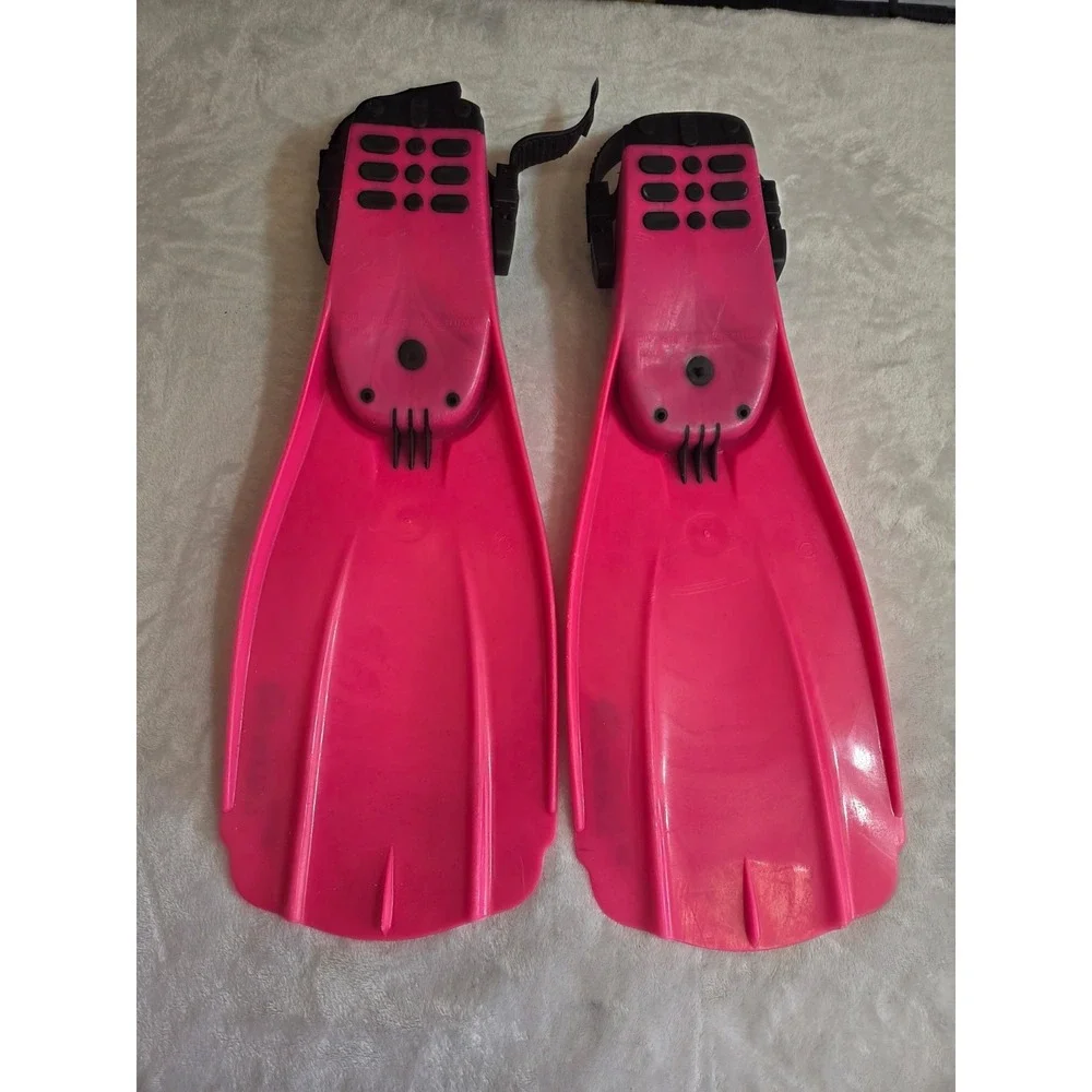 Mares Power Plana SL Pink Black Scuba Diving Fins Open Heel Adjustable Straps
